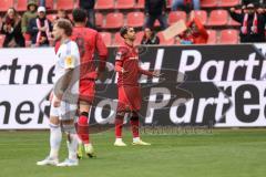 3. Liga; FC Ingolstadt 04 - 1. FC Saarbrücken; Tor Jubel Treffer 2:1 Yann Sturm (7, FCI) Fredrik Carlsen (8, FCI)