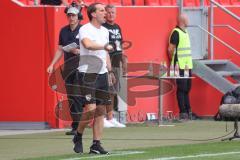 3.Liga - Saison 2022/2023 - FC Ingolstadt 04 -  1. FC Saarbrücken -Cheftrainer Rüdiger Rehm (FCI) -  Foto: Meyer Jürgen