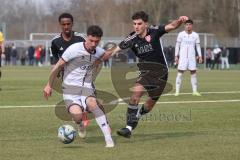 Bayernliga Nord - Saison 2024/25 - FC Ingolstadt 04 II - TSV Kornburg - Davide Sekulovic (Nr.7 - FCI U21) - Kestel Christian schwarz Kornbuch - Foto: Meyer Jürgen
