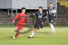 Bayernliga Süd - Saison 2022/2023 - FC Ingolstadt 04 -  VFB Hallbergmoos - Keidel Felix (Nr.6 - Fc Ingolstadt 04 II) - Carl Opit schwarz Hallbergmoos - Foto: Meyer Jürgen