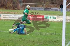 BZL - Oberbayern Nord - SV Manching - SV Kasing -  Thomas Schreiner (#11 Manching) - Patrick Lücking Torwart SV Kasing - Foto: Jürgen Meyer