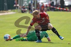 Vorbereitungsspiel - Testspiel - FC Ingolstadt 04 - VFB Eichstätt  - Neuberger Maximilian (#38 FCI) - Oehler Luca grün Eichstätt - Foto: Jürgen Meyer