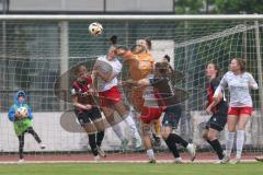 2. Bundesliga Frauen - Saison 2024/25 - FC Ingolstadt 04 Frauen - FSV Gütersloh -  Der 0:1 Führungstreffer - Torwart Anna-Lena Daum (Nr.22 - FCI Frauen) kann den Ball nicht abwehren - XXXXX - Foto: Meyer Jürgen