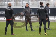 2.BL; FC Ingolstadt 04 - Training, neuer Cheftrainer Rüdiger Rehm, Pressekonferenz, Cheftrainer Rüdiger Rehm (FCI) leitet erstes Training Nico Antonitsch (5, FCI) Jonatan Kotzke (25, FCI)