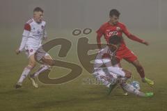 B - Junioren - Bayernliga - U17 - FC Ingolstadt 04 - 1. FC Nürnberg II - Taye Kirubel weiss Nürnberg - Berk Baran rot FC Ingolstadt -  Foto: Meyer Jürgen