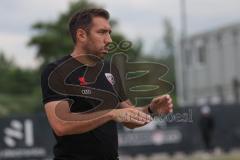 Freundschaftsspiel - Saison 2024/25 - FC Ingolstadt 04 II - TSV Rain/Lech  - Cheftrainer Patrick Schönfeld (FCI U21) - XXXXX - Foto: Meyer Jürgen