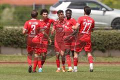 Bezirksliga - Saison 2024/25- TSV Gaimersheim - FC Fatih Ingolstadt - Eron Dervisi rot Fatih mit dem 0:1 Führungstreffer - Jubel -  - XXXXX - Foto: Meyer Jürgen