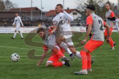2023_11_12 - Bezirksliga - Saison 2023/24 - TSV Gaimersheim - SK Srbija München - Nicolae Nechita (Nr.19 - Gaimersheim) - Goran Mrdan #20 München - Foto: Meyer Jürgen