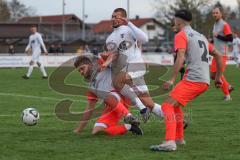 2023_11_12 - Bezirksliga - Saison 2023/24 - TSV Gaimersheim - SK Srbija München - Nicolae Nechita (Nr.19 - Gaimersheim) - Goran Mrdan #20 München - Foto: Meyer Jürgen