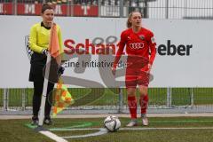 2. Frauen-Bundesliga - Saison 2021/2022 - FC Ingolstadt 04 - FC Bayern München II - Mailbeck Alina (#8 FCI) ebim Eckball - Foto: Meyer Jürgen
