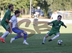 Landesliga - Saison 2026/27 - SV Manching - SC Olching - Aydin Berkan (Nr.13 - SV Manching) - Marcel Posselt (Nr.12 - SV Manching) links - Cana Cedano Joshua weiss Olching - Foto: Meyer Jürgen