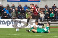 Toto-Pokal; VfB Eichstätt - FC Ingolstadt 04; Zweikampf Kampf um den Ball David Kopacz (29, FCI) Alexander Moratz (Nr.4 - VfB)