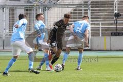 Toto Pokal - TSV 1860 München - FC Ingolstadt 04 - Hawkins Jaren (20 FCI) Lang Niklas (3, 1860) Erik Tallig (8, 1860)