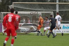 Kreisliga - Saison 2025/26- TSV Kösching - SV Kasing - Der 1:1 Ausgleichstreffer durch Johannes Tannwitz rot Kösching - Bernhard Feil Torwart Kasing - jubel -  - Foto: Meyer Jürgen