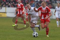 DFB -Pokal Frauen - Saison 2025/26 - FC Ingolstadt 04 Frauen - FC Bayern München - Lea Wolski (Nr.5 - FC Ingolstadt Frauen I) - Stanway Georgia rot Bayern - Foto: Meyer Jürgen