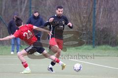 Bezirksliga - 2022/2023 - FC Fatih Ingolstadt - SpVgg Feldmoching Said Magomedov rot Feldmoching -  - Akif Abasikeles schwarz Fatih - Foto: Meyer Jürgen