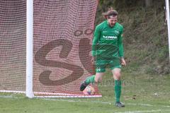 Bezirksliga OBB - Saison 2021/22 -  SV Kasing - Jetzendorf - Der 0:2 Führungstreffer durch Stefan Nefzger grün Jetzendorf - Jubel - Foto: Meyer Jürgen