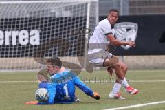 Bayernliga Nord - Saison 2024/25 - FC Ingolstadt 04 II - TSV Kornburg - Micah Ham (Nr.25 - FCI U21) - Ockert Arthur Torwart Kornbuch - Foto: Meyer Jürgen