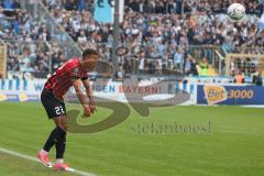 3.Liga - Saison 2022/2023 - TSV 1860 München - FC Ingolstadt 04 - Marcel Costly (Nr.22 - FCI) beim Einwurf - Foto: Meyer Jürgen