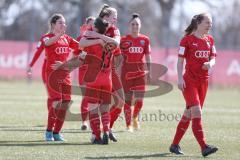 2. Frauen-Bundesliga Süd - Saison 2020/2021 - FC Ingolstadt 04 - FC Würzburger Kickers - Der 1:0 Teffer durch Halm Vanessa rot FCI - jubel - Foto: Meyer Jürgen