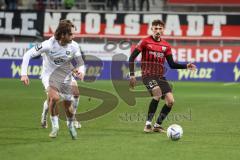 3. Liga; FC Ingolstadt 04 - Erzgebirge Aue; Arian Llugiqi (25, FCI) Danhof Tim (2 Aue)