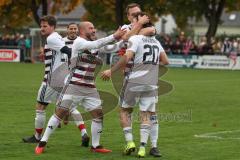 Kreisliga - Saison 2025/26- TSV Kösching - SV Kasing - Der 0:1 Führungstreffer durch Marius Magdic weiss Kasing - jubel - Foto: Meyer Jürgen