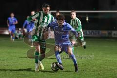 Landesliga - Saison 2025/26 - SV Manching - FV Illertissen II - Leon Peric (Nr.20 - SV Manching) - Sönmez Eray blau Illertissen  - Foto: Meyer Jürgen