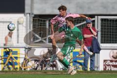 Bezirksliga - Saison 2025/26- TSV Gaimersheim - SVA Palzing - Tim Kriegl (Nr.20 - TSV Gaimersheim) - Antonius Fischer-Stabauer grün Palzing  - Foto: Meyer Jürgen