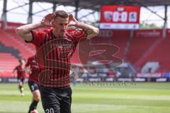 3. Liga - FC Ingolstadt 04 - TSV 1860 München - Tir 1:0 Jubel Stefan Kutschke (30, FCI)