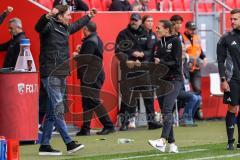 3. Liga; FC Ingolstadt 04 - FC Hansa Rostock; Spiel ist aus, Sieg Jubel Freude Cheftrainerin Sabrina Wittmann (FCI) Sportdirektor Ivica Grlic  (FCI) 2:1