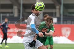 AUDI - Schanzer Amateurcup - Finale -  2026  - SV Hundszell - SV Denkendorf - Ostap Nechaj grün Denkendorf - Stefan Härdl weiss Hundszell  - Foto: Meyer Jürgen
