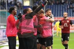 2023_11_11 - 3. Liga - Saison 2023/24 - MSV Duisburg - FC Ingolstadt 04 - Der 0:2 Führungstreffer durch Lukas Fröde (Nr.34 - FCI) - jubel - - Foto: Meyer Jürgen