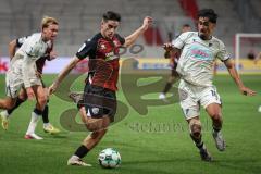 3. Liga - Saison 2026/27 - FC Ingolstadt 04 - TSG Hoffenheim II - Yasin Zor (Nr.10 - Hoffenheim) - Emre Gül (Nr.5 - FCI) - Foto: Meyer Jürgen
