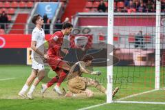 3. Liga; FC Ingolstadt 04 - TSG Hoffenheim II; Tor Jubel Treffer Siegtreffer 3:2, Fredrik Carlsen (8, FCI) Petersson Lukas (1 TSG) Hör Yannis (16 TSG)