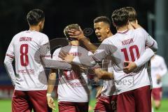 3. Liga; FC Viktoria Köln - FC Ingolstadt 04; Alleingang zum Tor Yannick Deichmann (20, FCI) Tor Jubel Treffer 0:1 Dennis Kaygin (10, FCI) Marcel Costly (22, FCI) Frederik Christensen (11, FCI) Fredrik Carlsen (8, FCI)