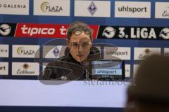 3. Liga - Saison 2025/26 - Waldhof Mannheim  -  FC Ingolstadt 04 - Cheftrainerin Sabrina Wittmann (FC Ingolstadt 04) bei der PK nach dem Spiel - XXXXX - Foto: Meyer Jürgen