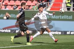 3. Liga; FC Ingolstadt 04 - Hannover 96 II; Torchance Deniz Zeitler (38, FCI) Uhlmann Eric (10 H96)