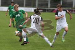 BZL - Oberbayern Nord - SV Manching - VFB Eichstätt II - Rainer Meisinger (#19 Manching) grün - Johannes Mayer weiss Eichstätt - Foto: Jürgen Meyer