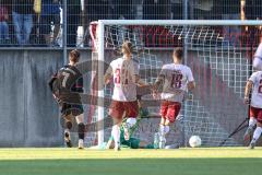 Toto Pokal; TSV Landsberg - FC Ingolstadt 04; 2:0 Tor Jubel Treffer Sgodzaj, Daniele 7, Torwart Kai Eisele (25, FCI) Simon Lorenz (32, FCI) Jonas Scholz (15, FCI)