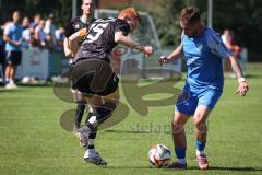Kreisliga - Saison 2026/27 - SV Hundszell - SV Menning - Martin Kusche blau Hundszell - Moritz Faigle schwarz Menning  - Foto: Meyer Jürgen
