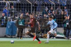 3. Liga; TSV 1860 München - FC Ingolstadt 04; Mladen Cvjetinovic (19, FCI) Tarnat Niklas (31 TSV)