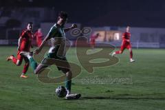 Landesliga - Saison 2025/26 - SV Manching - TSV Hollenbach - Leon Peric (Nr.20 - SV Manching) - Leser Raoul rot Hollenbach - Foto: Meyer Jürgen