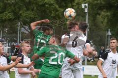 BZL - Oberbayern Nord - SV Manching - VFB Eichstätt II - Said Magomedov (#17 Manching) - Schmidt Tim (#20 Manching) - grün - Niklas Walter #24 weiss Eichstätt - Foto: Jürgen Meyer