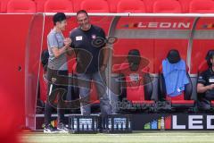 2.BL; FC Ingolstadt 04 - 1. FC Heidenheim; Cheftrainer Roberto Pätzold (FCI) und Cheftrainer Frank Schmidt (FCH)