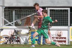 Bezirksliga - Saison 2025/26- TSV Gaimersheim - SVA Palzing - Tim Kriegl (Nr.20 - TSV Gaimersheim) - Antonius Fischer-Stabauer grün Palzing  - Foto: Meyer Jürgen
