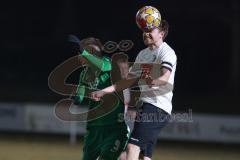Landesliga - Saison 2024/25 - SV Manching - TSV Wertingen - Fabian Neumayer (Nr.9 - SV Manching) - Maximilian Beham weiss Wertingen - Foto: Meyer Jürgen