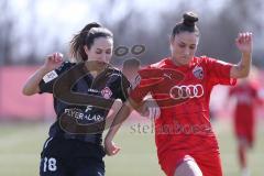 2. Frauen-Bundesliga Süd - Saison 2020/2021 - FC Ingolstadt 04 - FC Würzburger Kickers - Slipcevic Ivana rot FCI - Gath Marsia Würzburg - Foto: Meyer Jürgen