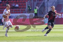 2.BL; FC Ingolstadt 04 - Fortuna Düsseldorf; Klaus Felix (11 DUS) Denis Linsmayer (23, FCI)