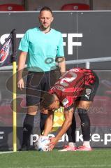 3.Liga - Saison 2022/2023 - FC Ingolstadt 04 -  SV Meppen - Marcel Costly (Nr.22 - FCI) beim Eckball - Foto: Meyer Jürgen