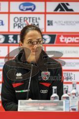3. Liga; FC Viktoria Köln - FC Ingolstadt 04; Pressekonferenz Interview Cheftrainerin Sabrina Wittmann (FCI)
